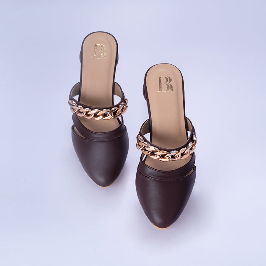 DESIGN 5- KITTEN HEEL MULES